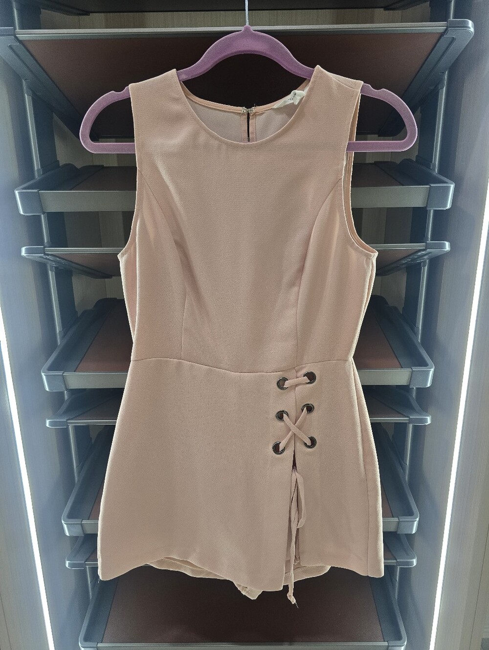 BCBGeneration Blush Pink Sleeveless Romper
